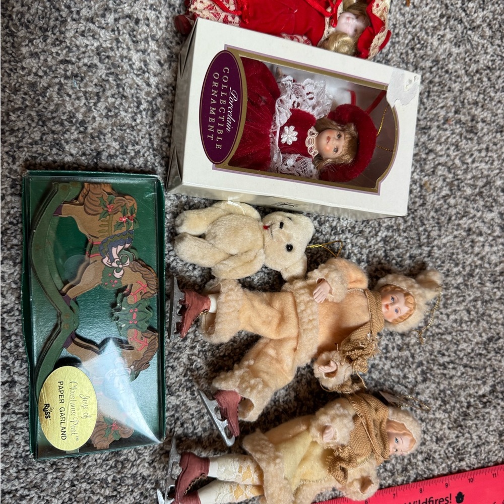 Vintage Christmas Ornaments  Kurt S Adler and DG Creation